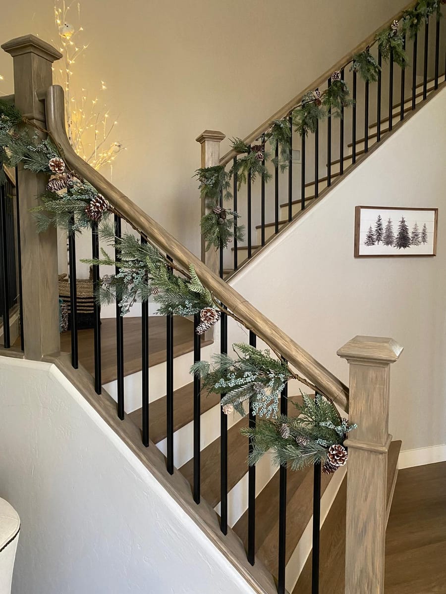 Crafted Hardwood Stair Detail